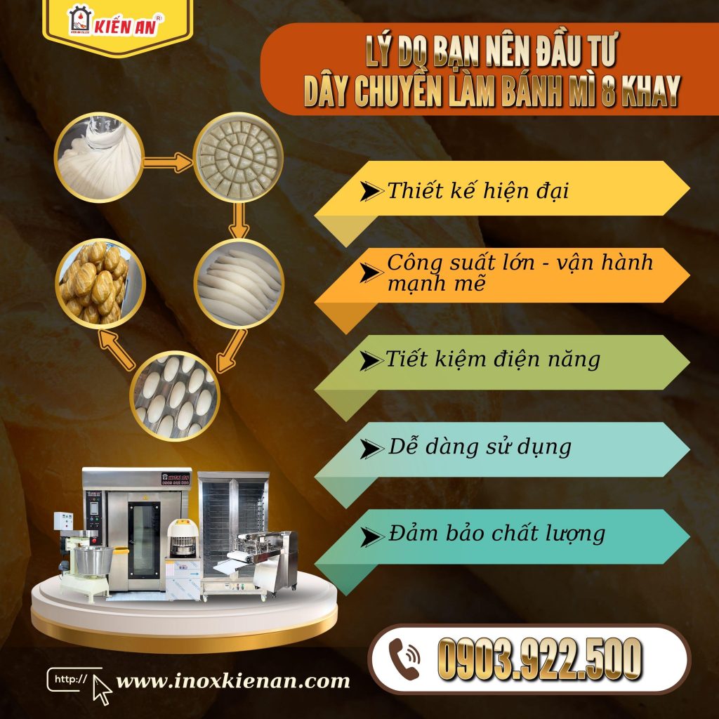 Lý do bạn nên lựa chọn đầu tư dây chuyền bánh làm bánh mì 