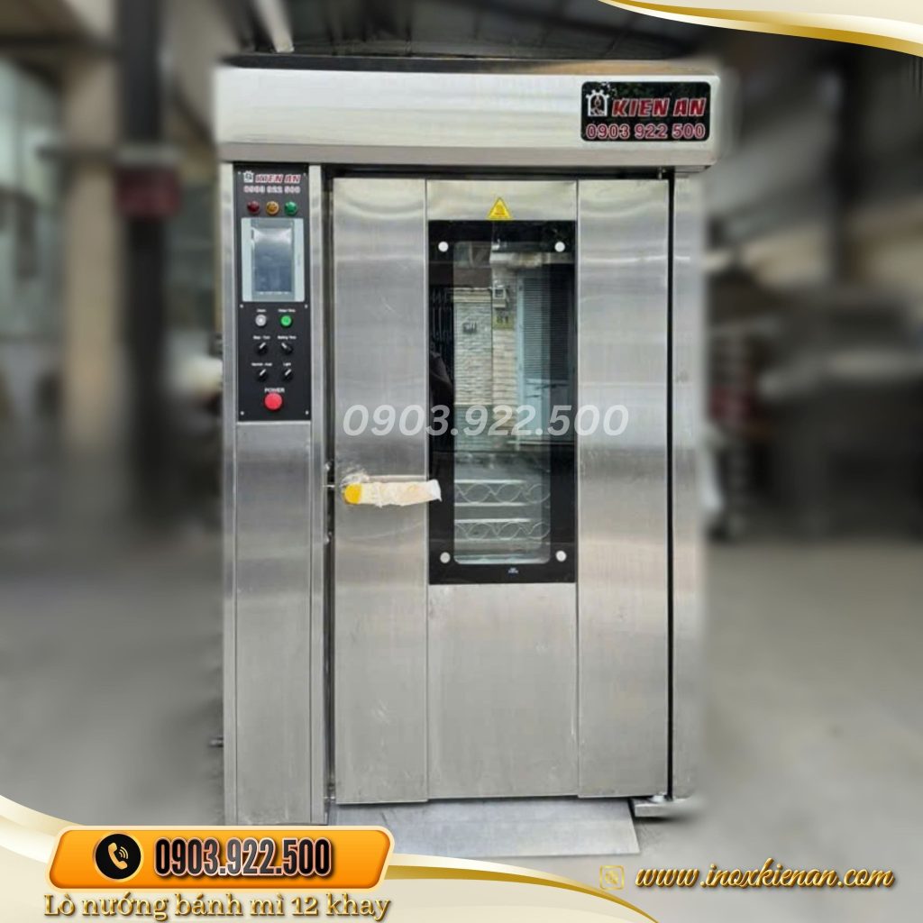 Lò nướng bánh mì Kiến An thiết kế dạng hình hộp đứng