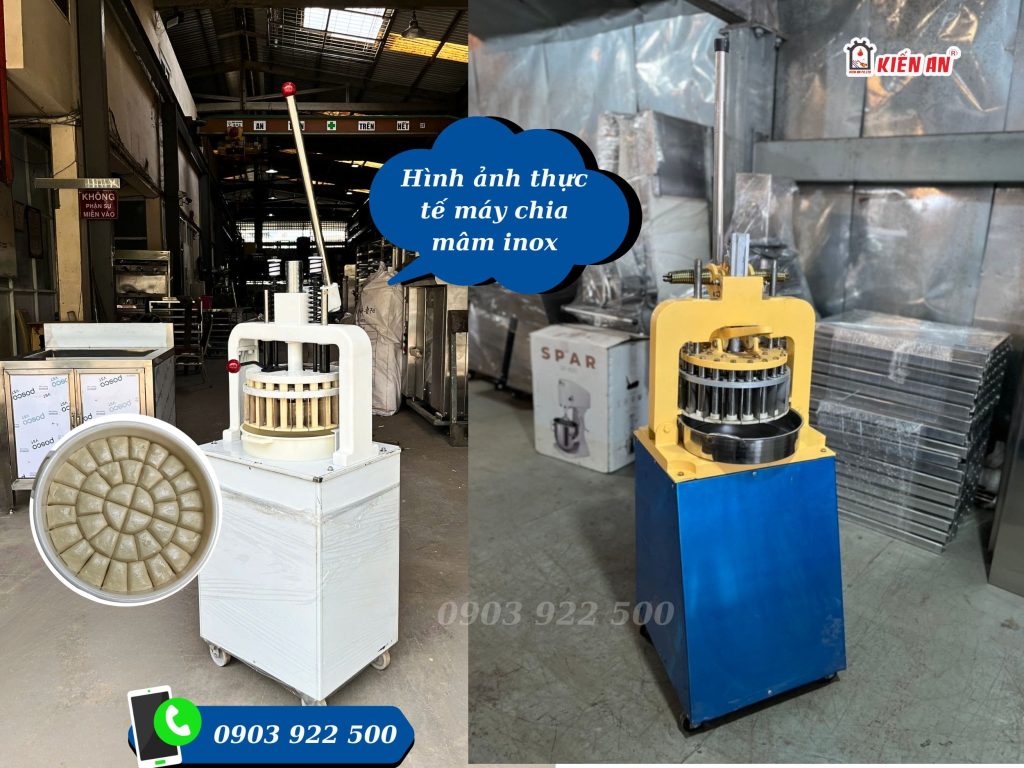 Diện mạo thực tế của máy chia bột cơ tại xưởng Kiến An