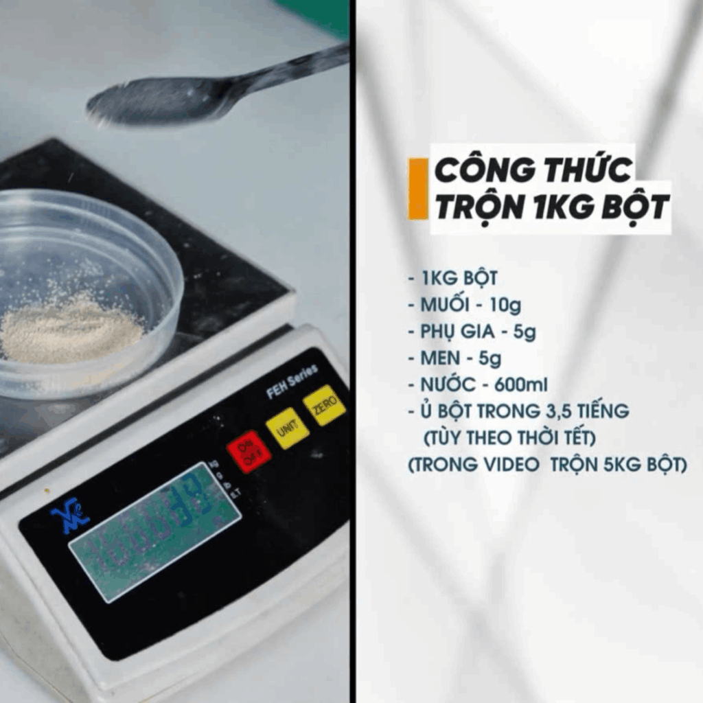 công thức làm bánh mì Việt nam