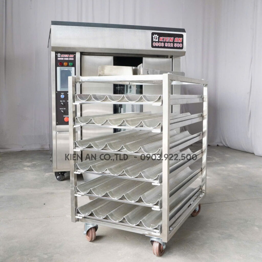 xe lò nướng bánh mì, xe khay nướng bánh mì, xe lò tháo ráp