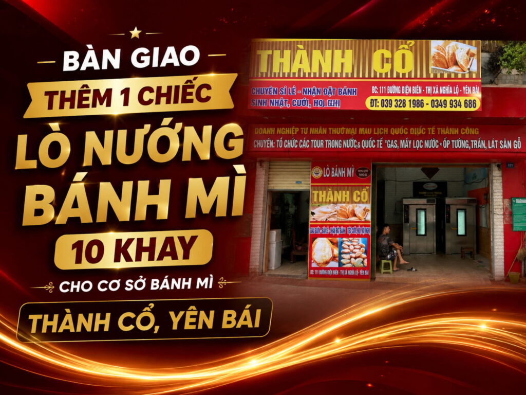 lò nướng bánh mì điện 10 khay kiến an